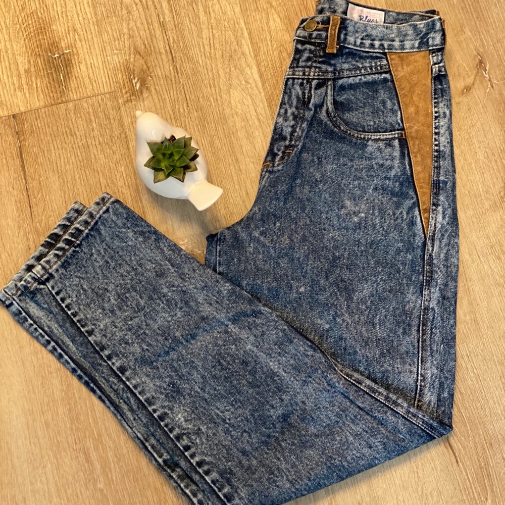 Vintage Weathered Blues Jeans